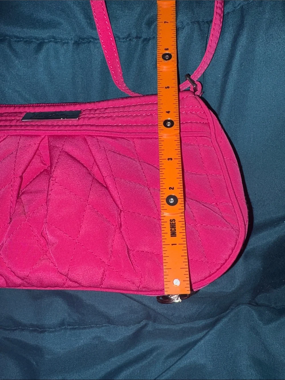 Vera Bradley Bright Pink Quilted Crossbody Wristlet